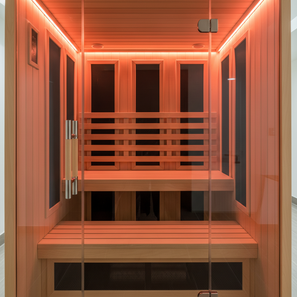 Sauna Interior with Heaters